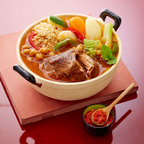 Gigot d"agneau vapeur aux épices marocaines